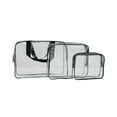 thumbnail image 2 of Amacok 3Pcs Clear Pvc Travel Toiletry Bag Kit for Women Men, Waterproof Organizer Storage Bags with Zipper Handle Straps, Cosmetic Pouch Airport Airline Compliant Bag Handbag, 2 of 6