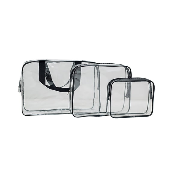 Arestory Clear Toiletry Bag for Women Men, Portable Large Travel Makeup Bag, Waterproof & Draining Transparent Cosmetic Bag, Carry On Airport Airline Compliant Bag