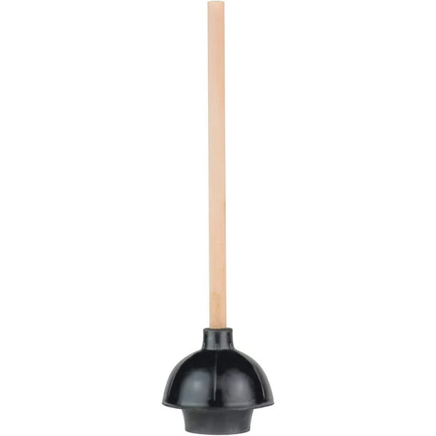 SteadMax Rubber Toilet Plunger, Double Thrust Force Cup with 18 inches
