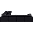 thumbnail image 5 of Meridian Furniture Indulge 193.5" Fabric L-Shaped Modular Sectional in Black, 5 of 10