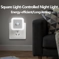 thumbnail image 2 of Square Light-Controlled Night Light, LED Night Lights Plug into Wall with Smart Sensor, Energy-Efficient Warm White Glow, Plug in Night Light for Bedrooms, Hallways, Bathrooms, 2 of 7