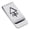 Silver, variant on Stainless Steel Phosphorus Alchemy Symbol Classic Slim Money Clip Credit Card Holder