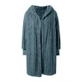 thumbnail image 6 of Womens Jackets Fleece Zip Up Hooded Coat Solid Warm Loose Sherpa Lined Hoodie Fuzzy Lightweight Outwears, 6 of 6
