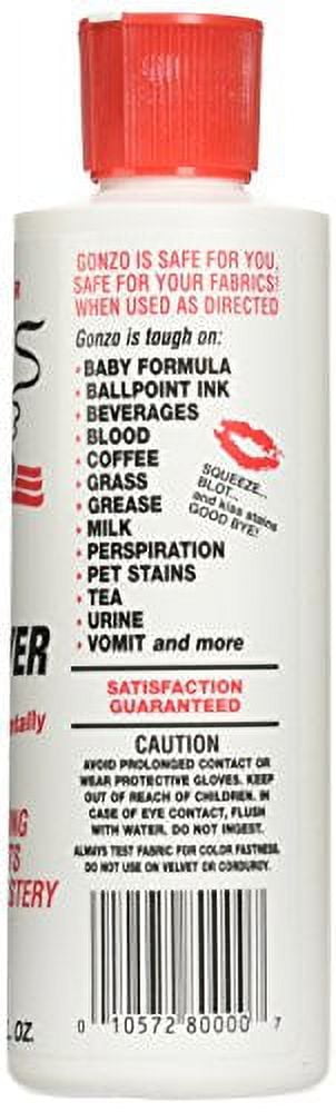 Gonzo No Scent Stain Remover 8 oz Liquid