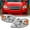 Chrome Housing, variant on AKKON - For 2007 2008 2009 2010 2011 Chevy Aveo 4 Door Sedan LH Left & RH Right Both Side Headlights Pair Set
