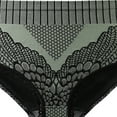 thumbnail image 3 of Odeerbi Womens Underwear Seamless Briefs Color Lace Edge High Waisted Shorts Shapewear Tummy Control Panties Green, 3 of 3