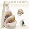 thumbnail image 3 of Lomyolo Sling Bag Crossbody Bag Fanny Pack Women 2025 Cute Chest Bag- Valentines Day Birthday Christmas Gifts for 4 5 6 7 8 9 10 11 12 13 Year Old Teens Daughter - Beige, 3 of 6