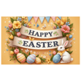 thumbnail image 4 of Happy Easter Photography Backdrop Spring Green Grass Rabbit Bunny Eggs Wooden Board Baby Shower Kids Portrait Decor Background, 4 of 4