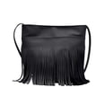 thumbnail image 2 of Caixia Tassel Crossbody Bag for Women PU Leather Fringe Design for Work Office Daily Commute and Travel, 2 of 3