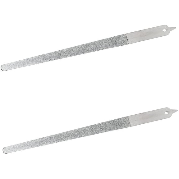 2PC 8 Diamond Dust Nail File - Stainless Steel Nail Dresser 8 Inch By PULMCheerger