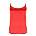 thumbnail image 4 of Satin Tank Tops for Women Silky Camisoles Breathable Spaghetti Strap Crew Neck Pullovers, 4 of 8
