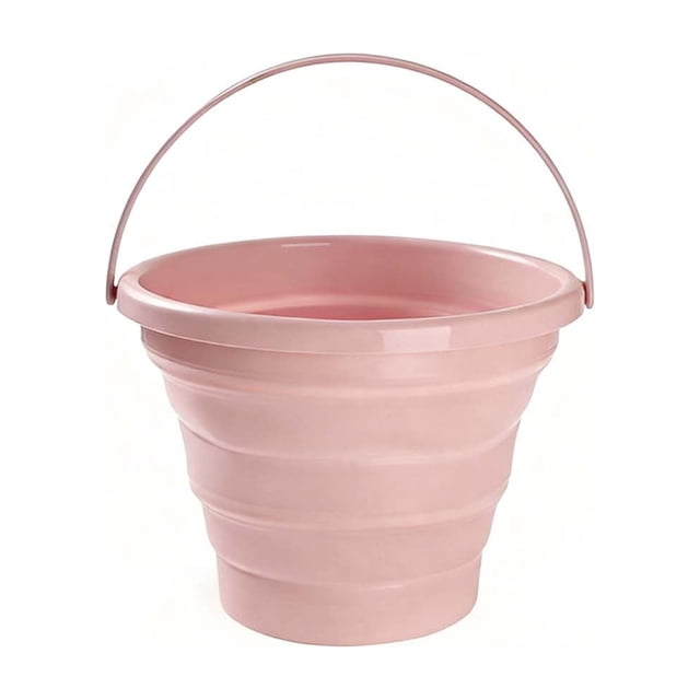 Foldable Plastic Water Bucket for Car Fishing Outdoor Use, Thickened Portable Small Bucket, 9.25x7.48 Inch