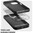 thumbnail image 6 of for iPhone 13 Case Liquid Silicone Magsafe Magnetic Stand with Screen Protector Full Protection Slim Shockproof Protective Case Cover 6.1 Inch - Black, 6 of 11