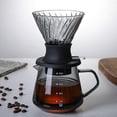 thumbnail image 2 of Glass Coffee Pot Coffee Filter Cup Soak Filter Cup Filter Paper Coffee Pot Hand Brew Coffee Appliance Filter Smart CupsmallLake Green, 2 of 5