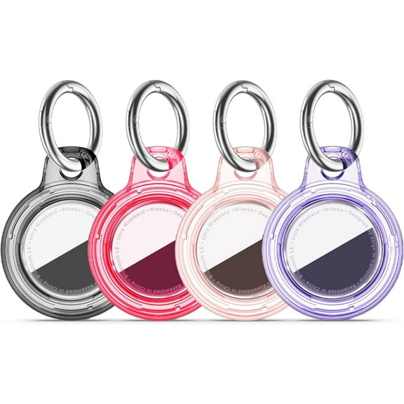 Compatiable with Apple AirTags Holder, Waterproof for AirTags Holder Keychain, Anti-Scratch & Shock Air TagHolder Case,Men's Women's Keyrings & Keychains, Cover for Dog,Car Key,Luggage -Black