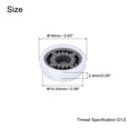 thumbnail image 2 of Uxcell G1/2 POM Limitador de flujo reductor de agua para cabezal de ducha 10 Pcs 3.0pgm Gris 0.56 x 0.54 pulgadas, 2 of 5