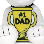 Hallmark Peanuts Fathers Day Plush Snoopy with Felt #1 Dad Trophy , 6.5