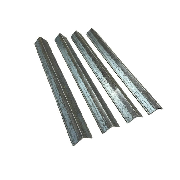 Steel Angle Iron 1.5"x1.5"x18" Length (4 Pack) 1/8" Diameter 11 Guage