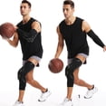 thumbnail image 5 of Homesteed Anti Collision Knee Protector Compression Leg Cover for Basketball Football Volleyball Wrestling with Impact Cushion and Support Fit 1 pc, 5 of 9