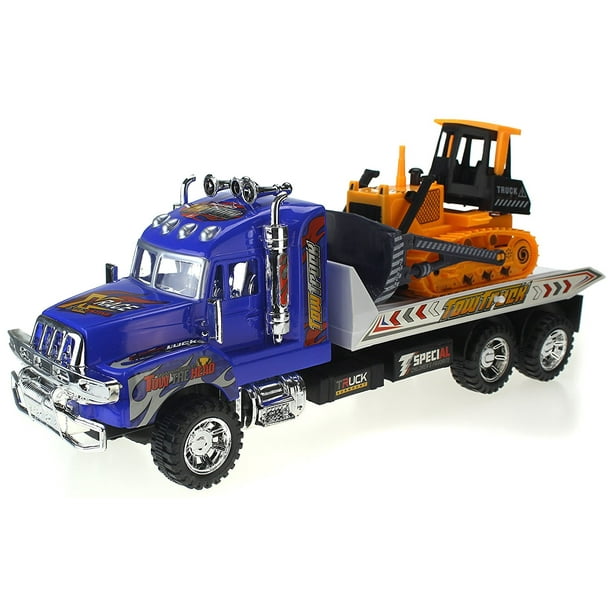 Super Speed Power Friction Powered Construction Toy Tow Truck w ...