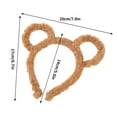thumbnail image 3 of Women's Winter Plush Headband with Bear Ears Design, Stretchy and Warm, Purple Color for Makeup and Casual Wear, 3 of 4
