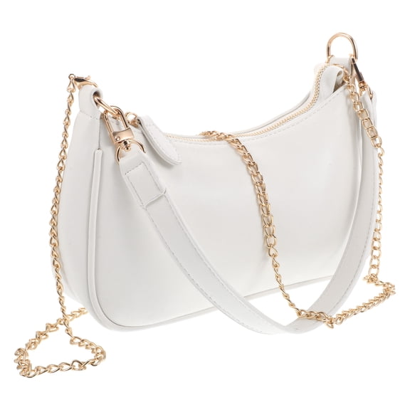 WORGEOUS  Ladies' Shoulder Bag Pu Crossbody Purse for Women Woman Travel White