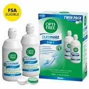 OPTI-FREE Pure Moist Multi-Purpose Contact Lens Solution 10 fl oz, Twin Pack