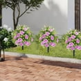 thumbnail image 5 of Artificial Rose Flowers with Ground Stakes - Outdoor Decoration Floral Arrangements for Garden, Patio, Wedding & Mother's Day Gifts Weather-Resistant, 5 of 5