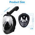 thumbnail image 3 of RHYBOR Full Face Snorkel Mask for Adults Teen, Removable View Snorkeling Masks, Safe Breathing Anti-Fog Anti-Leak Snorkling Set Sizes L/XL, 3 of 10
