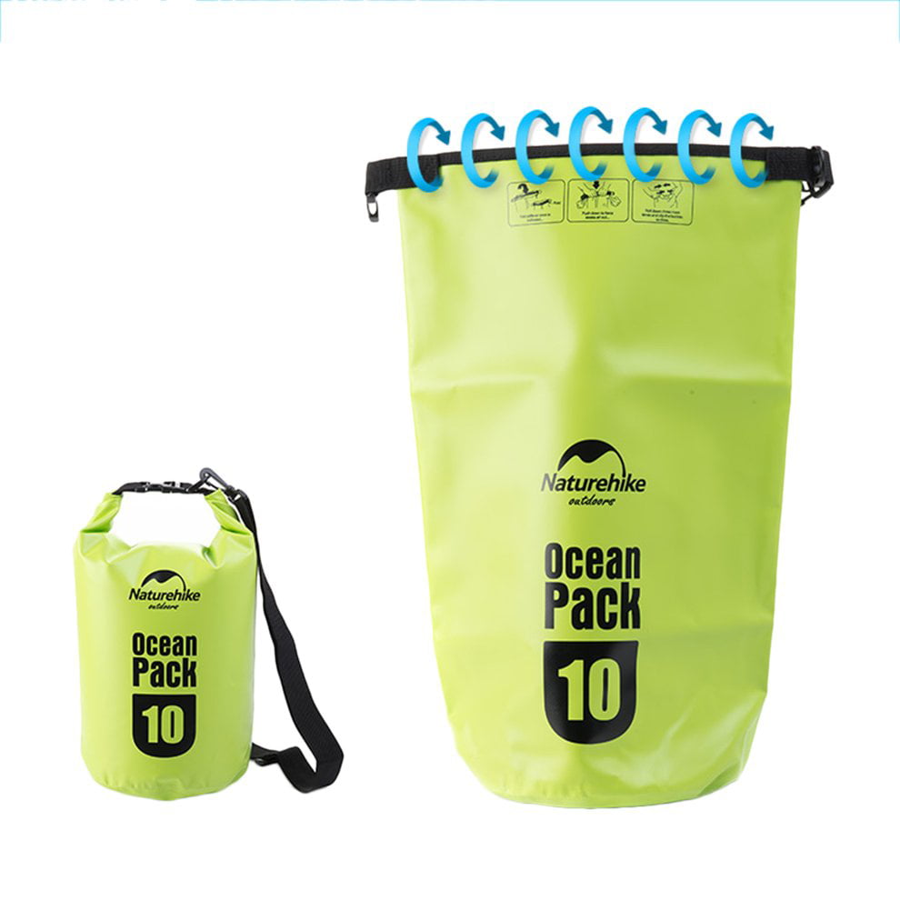 5L 10L 20L Portable Outdoor Sport 500D Ocean Waterproof Bag Drifting Rafting WH 