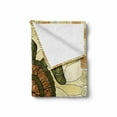 thumbnail image 2 of Turtle Soft Flannel Fleece Throw Blanket, Turtle Zentangle on Yellow Background Spiral Forms Bohemian Artwork, Cozy Plush for Indoor and Outdoor Use, 70" x 90", Yellow Green Brown, by Ambesonne, 2 of 6