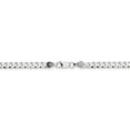 thumbnail image 4 of 925 Sterling Silver 4.5mm Close Link Flat Curb Chain 22 Inch, 4 of 5