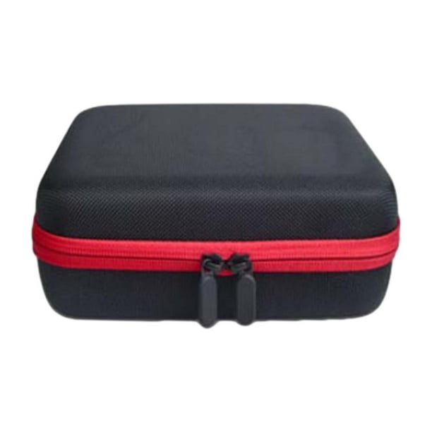 Bolsa para dados con capacidad para 70 dados y bandeja ranurada extraíble. Estuche para dados. Rojo