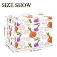 thumbnail image 3 of Colorful onion pattern background design Storage Bins, Foldable Cloth Basket, Cube Organizer with 2 Handles, Suitable for bedrooms, living rooms, wardrobes, and workspaces, With cover, 3 of 5