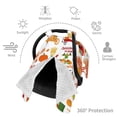 thumbnail image 3 of Car Seat Cover Baby - Fall Farm Pumpkin Breathable Infant Car Seat Cover for Baby Carseat, Lightweight Comfort Baby Essentials Must Haves Newborn Stuff for Girl Boy, 3 of 7
