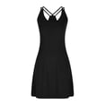 thumbnail image 6 of Summer Dresses for Women 2024 Loose Solid Color Sleeveless Sundress Spaghetti Strap Boho Beach Dress Ladies Vacation Clothes Coupons&nbsp;and&nbsp;Promo&nbsp;Codes, 6 of 6
