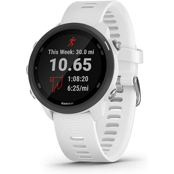 Restored Garmin Forerunner 245 Music Gps White + White Band 4GB (Refurbished)