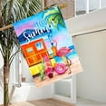 thumbnail image 4 of Hello Summer Flamingo Garden Flag 28 x 40 Inch Small Vertical Spring Summer Tropical Beach Double Sided Seasonal Decoration Outside Decor for House Home Yard, 4 of 6
