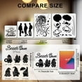 thumbnail image 2 of 2Pcs Beach Bum Gnome Stencil Reusable Summer Time Stencils DIY for Painting 11.7×8.3inch Beach Vacation Surfing Gnome Craft Templates with Paint Brush DIY for Window Wood Wall Home Gift Decor, 2 of 9