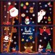 thumbnail image 2 of Calcomanía navideña para ventana, pegatinas de copos de nieve de Papá Noel, calcomanías de pared de invierno para habitaciones de niños, decoraciones de ventana de Navidad de Año Nuevo, 2 of 4