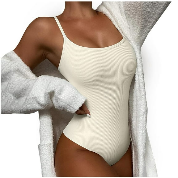 Bodysuit for Women Tummy Control Shapewear Seamless Sculpting Thong Body Shaper Tank Top