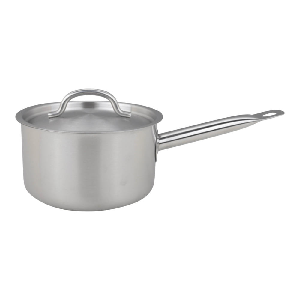 Met Lux 7.5 qt Stainless Steel Sauce Pan Induction Ready, Dual Handle
