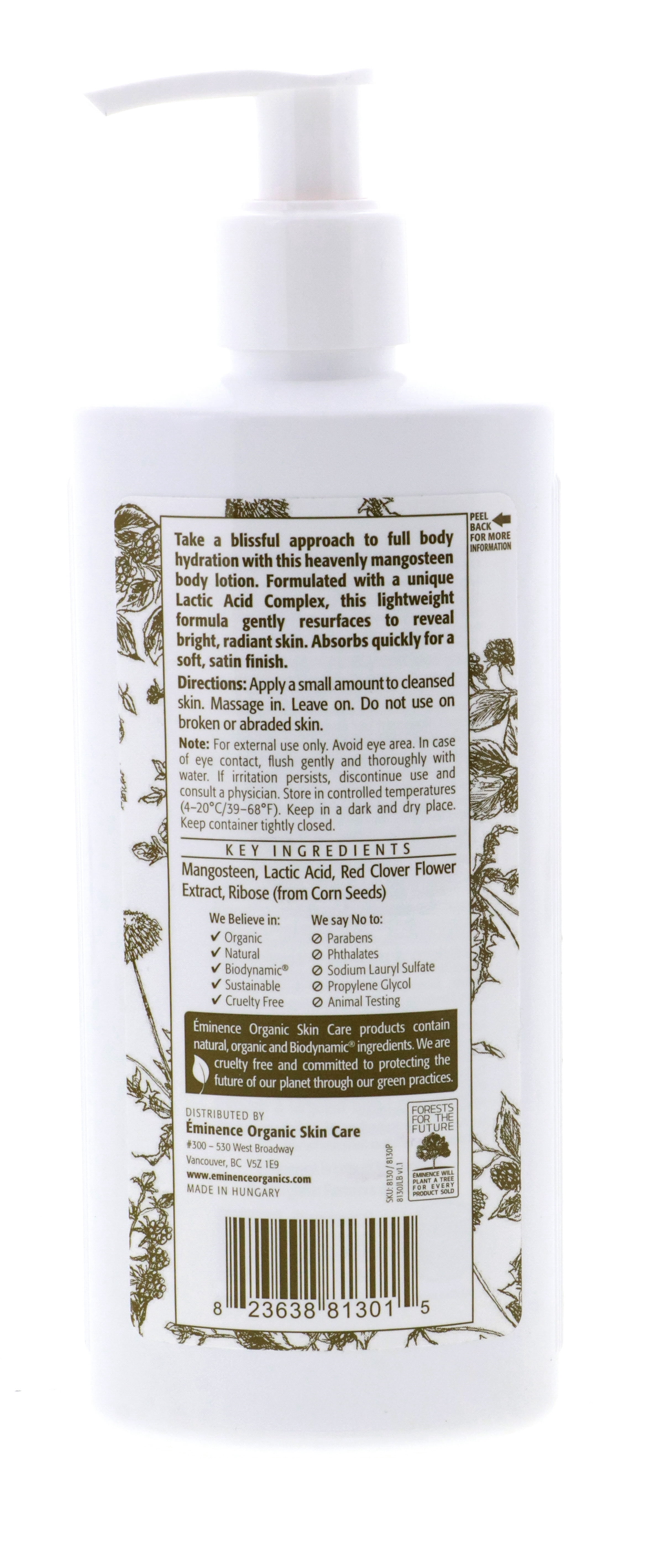 Eminence Non-Greasy Moisturizing Mangosteen Body Lotion, 8.4 oz