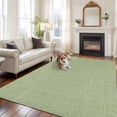 thumbnail image 2 of Large Area Rug 8'x10', Vintage Sage Green Non-slip Runner Carpet for Living Room/Bedroom/Office, Farmhouse Retro Beige Solid Color Outdoor Indoor Rectangle Area Rug Floor Mat for Kitchen/Dining Room, 2 of 9