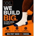 thumbnail image 3 of Calcetines deportivos de caña media XXL para hombre, talla 15–18, paquete de 3, 3 of 4