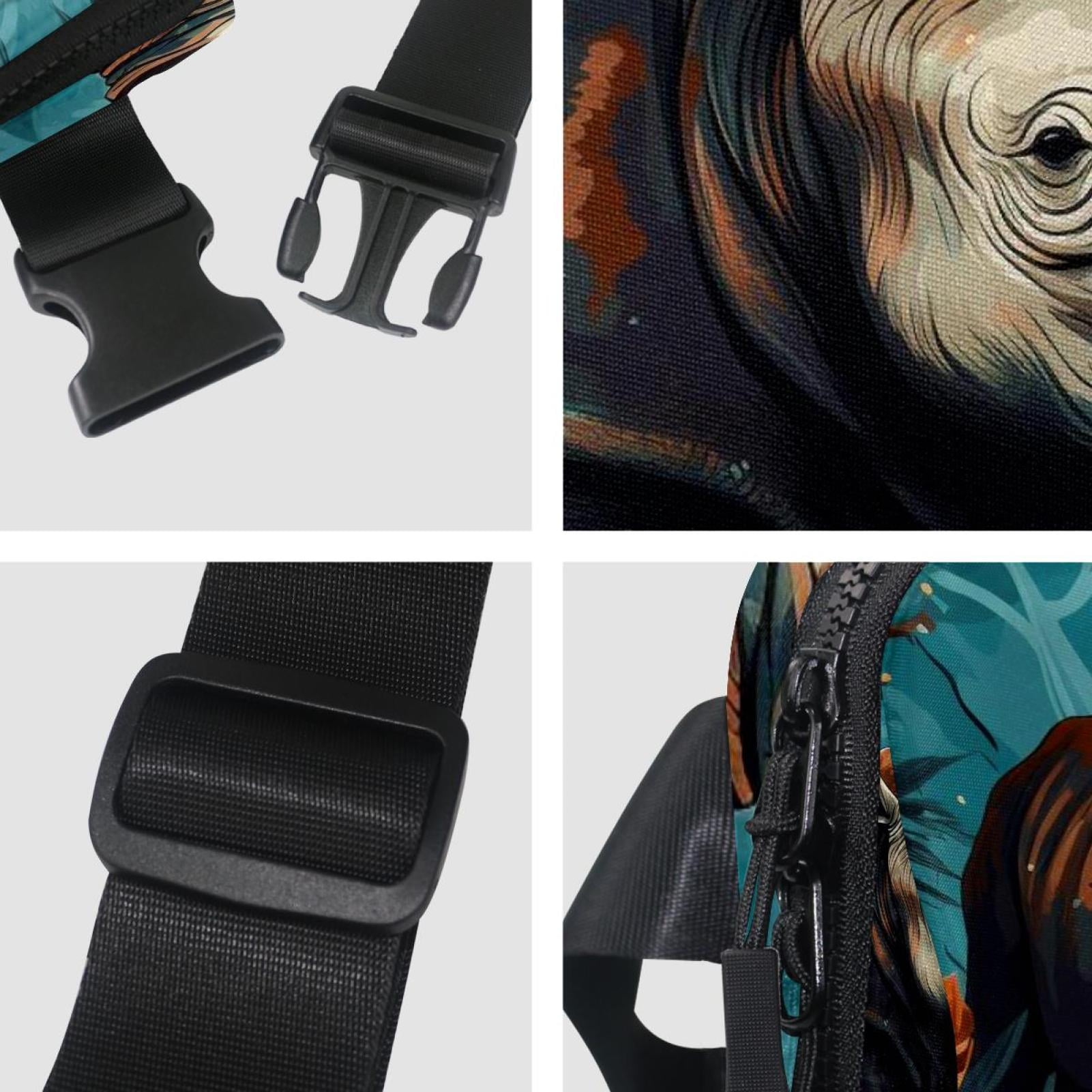 Rhinoceros Running Belt Fanny Packs Waist Packs with Extension Strap Unisex Lightweight Adjustable