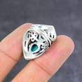 thumbnail image 4 of Natural Turquoise Gemstone Handmade 925 Sterling Silver Gift Ring Size 5.5, 4 of 4