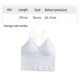 thumbnail image 2 of Crop Top Yoga Bra CRIS Cross Tie Back Camisola acolchada extraíble, talla única Adepaton BST2000987-1, 2 of 5