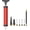 Red/Manual, variant on Portable Ball Pump, Air Pump with 4 Needles 2 Nozzle 1 Extension Hose Great for Basketball Football Volleyball Soccer Red/Manual