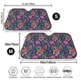 thumbnail image 3 of Daiia Floral Windshield Sun Shade for Car SUV Truck (Medium ), Car Sun Shade Windshield, Car Shades for Front Windows, Sunshade for Car Windshield, 3 of 7